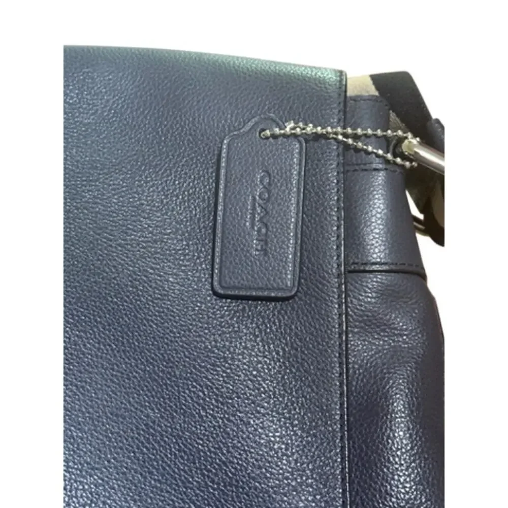 CH028 Coach Charles Messenger Bag*Navy with Navy Cream crossbody*Unisex